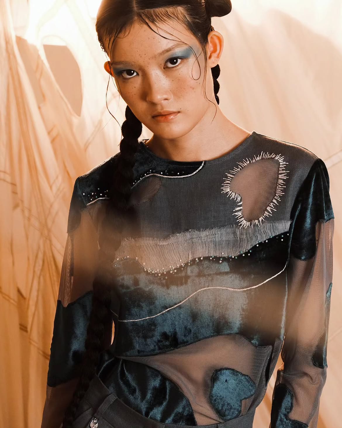 Look 12 — "SOS: water"