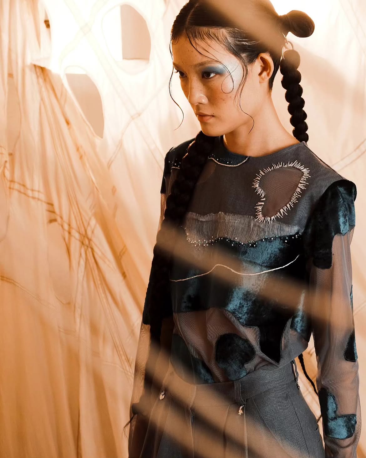 Look 12 — "SOS: water"