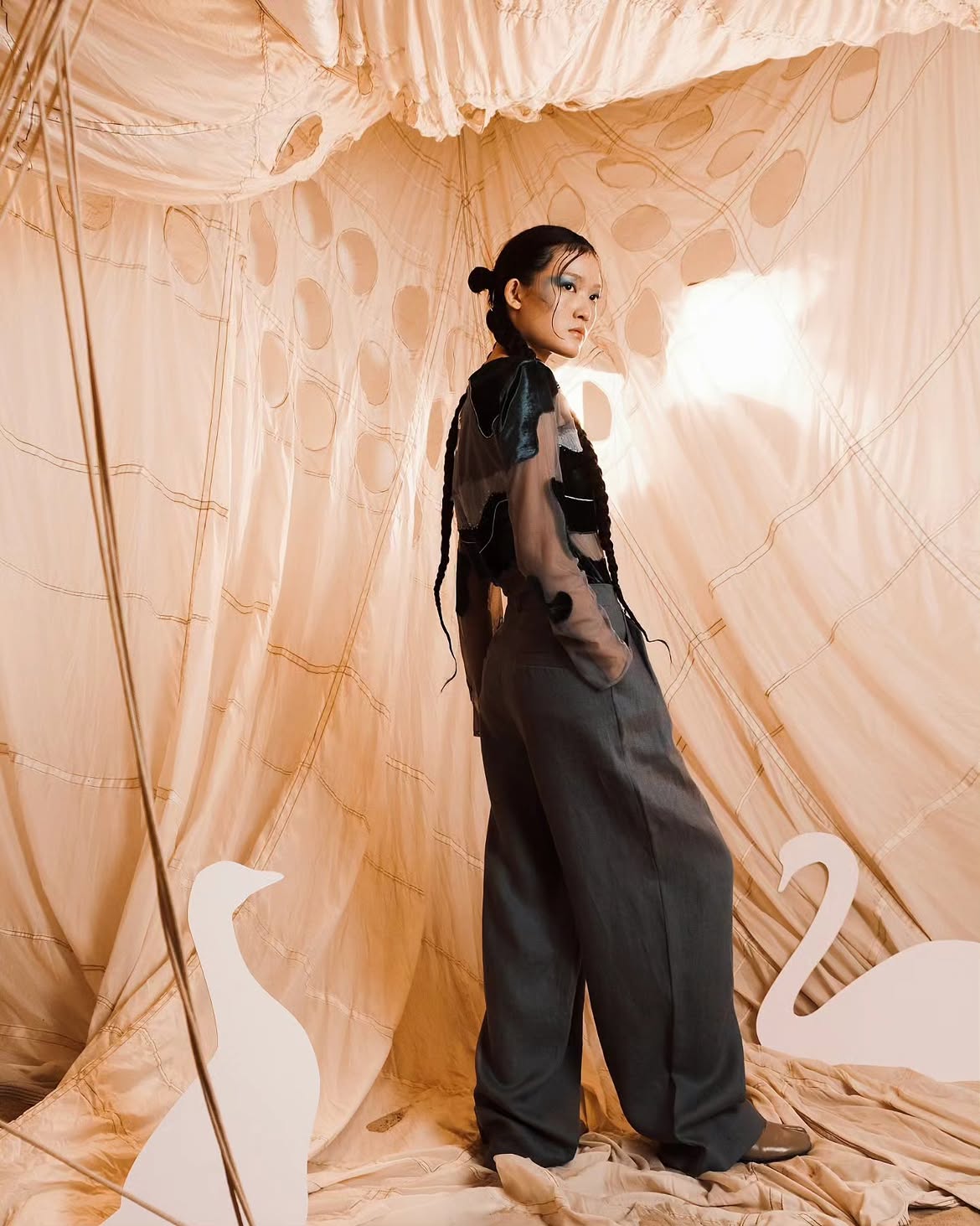 Look 12 — "SOS: water"
