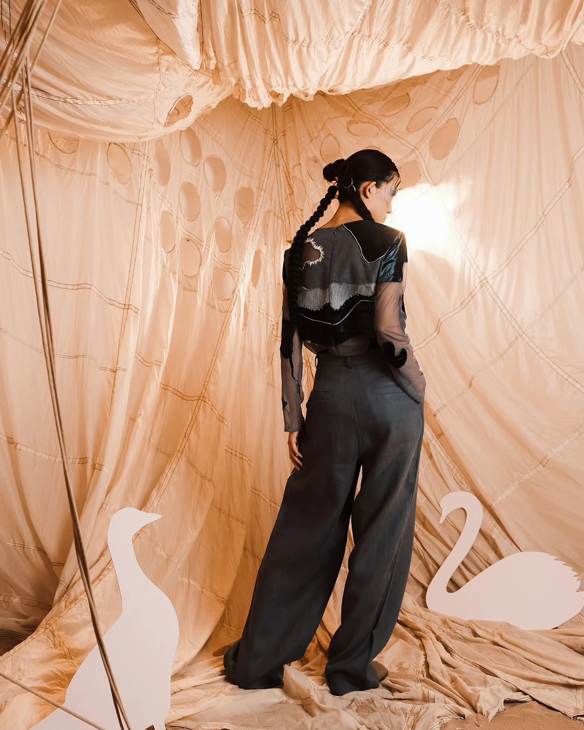 Look 12 — "SOS: water"