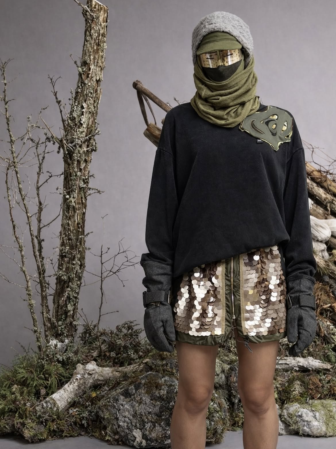 STAGED/29 Sequin Art Skirt