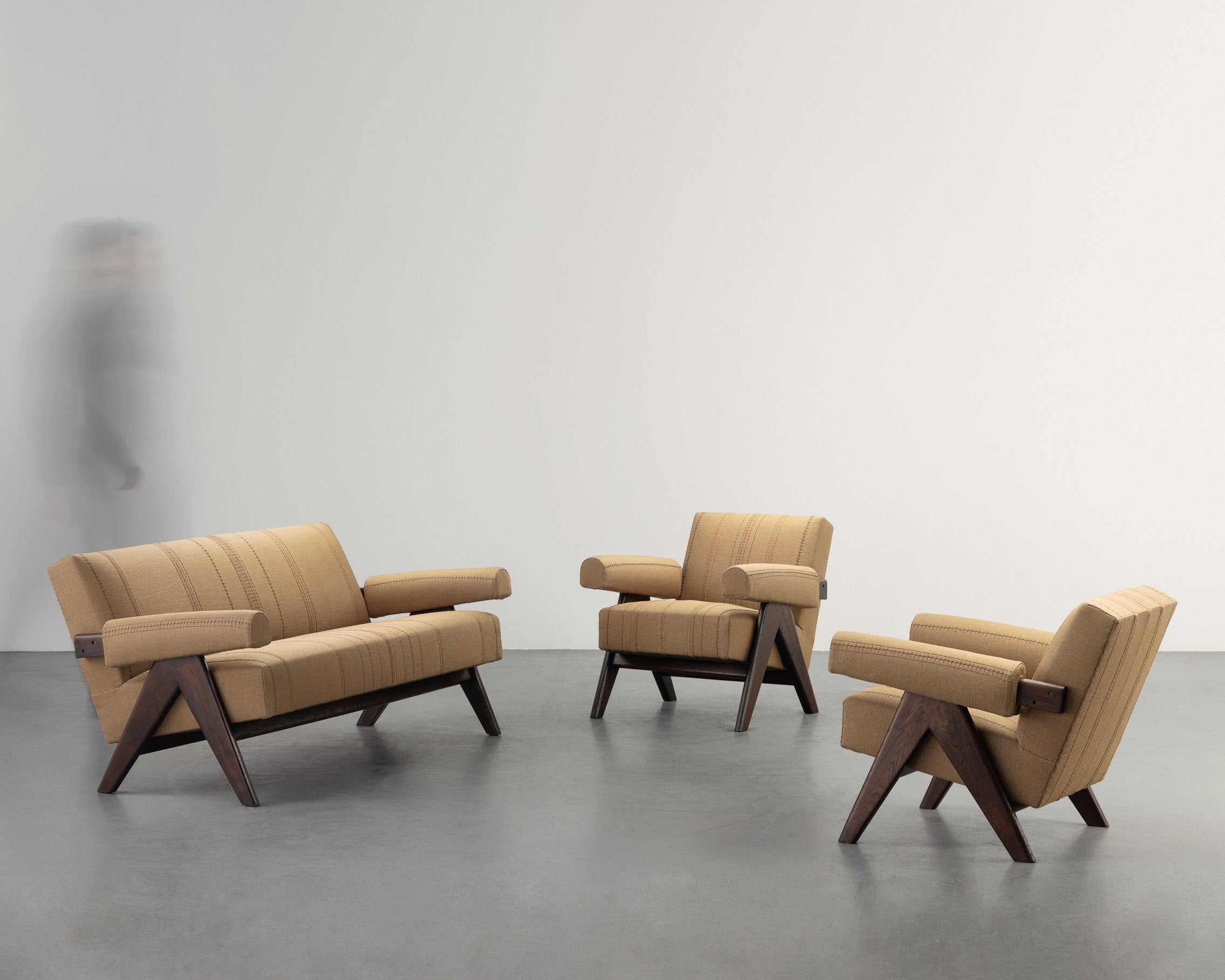 Lounge Set (2 Armchairs + 1 Sofa), Pied Compas, PJ-SI-32-A/B