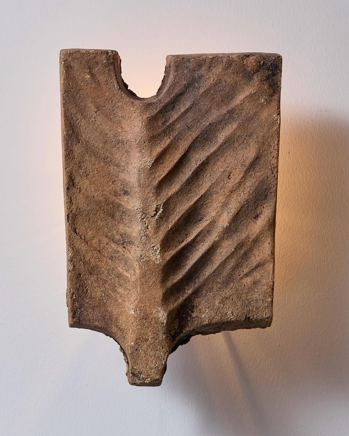 Pair of Ceramic Palme Wall Lamps