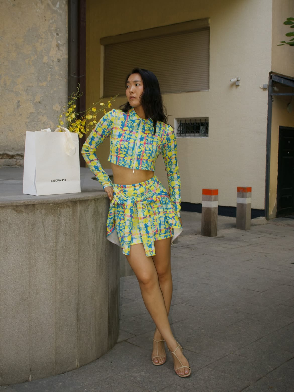 Printed Knit Two-Piece Set