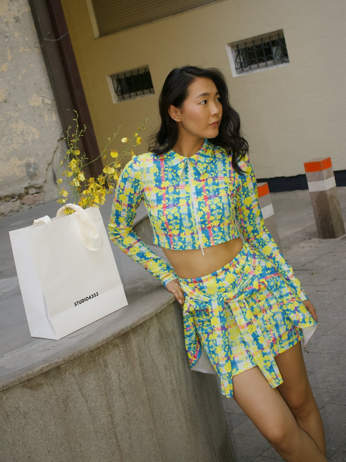 Printed Knit Two-Piece Set