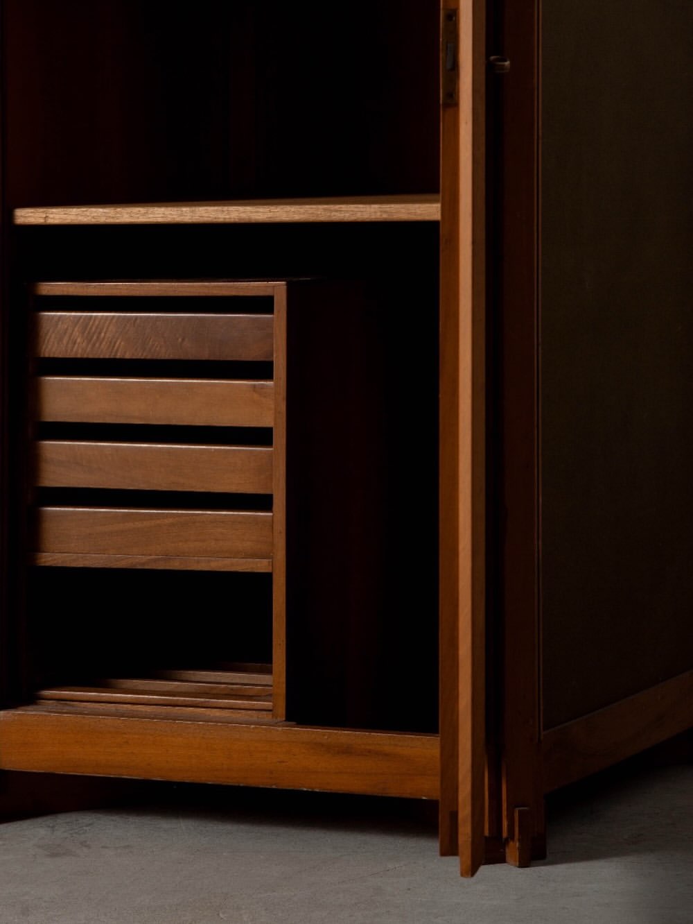 Cabinet in Wood and Fabric