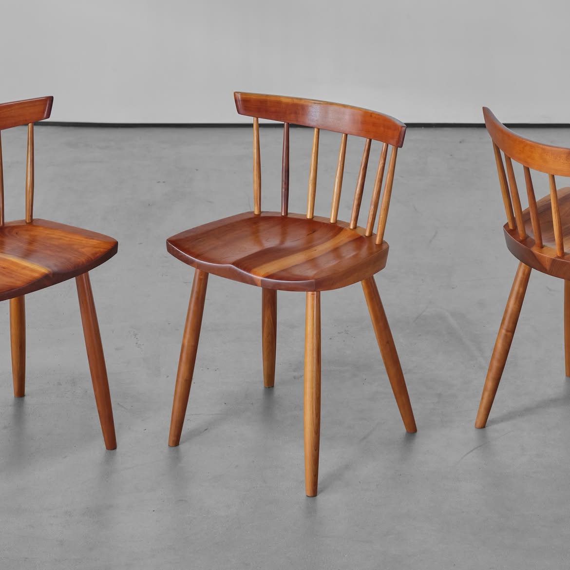 Special Four-Legged Chairs (Set of Six) by George Nakashima