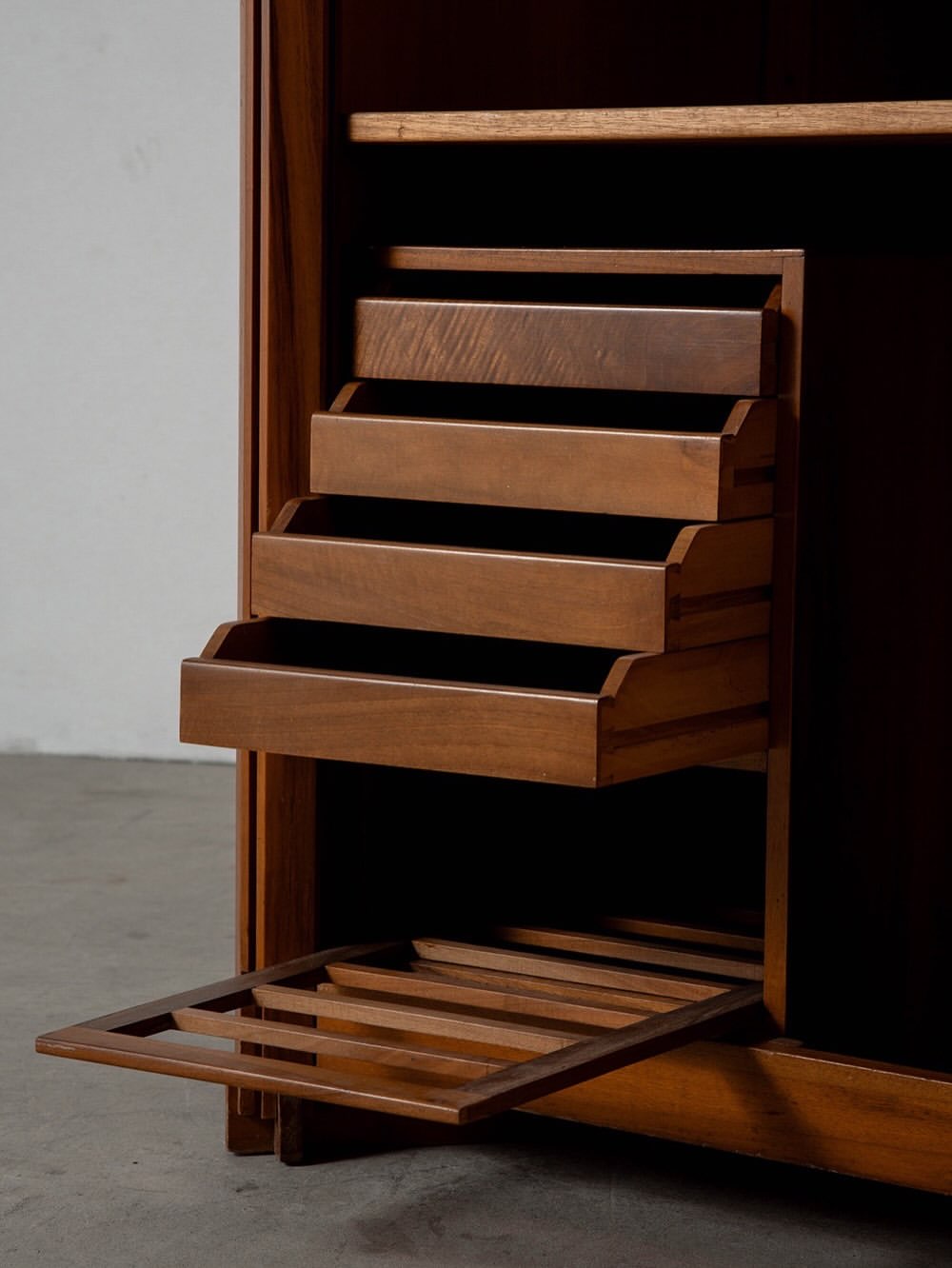 Cabinet in Wood and Fabric