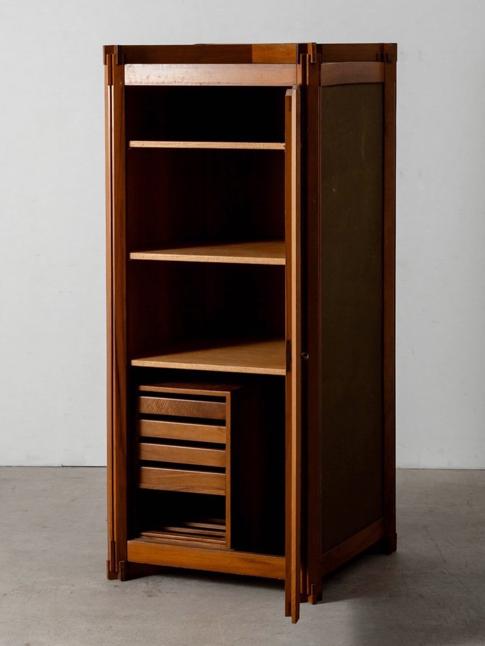 Cabinet in Wood and Fabric