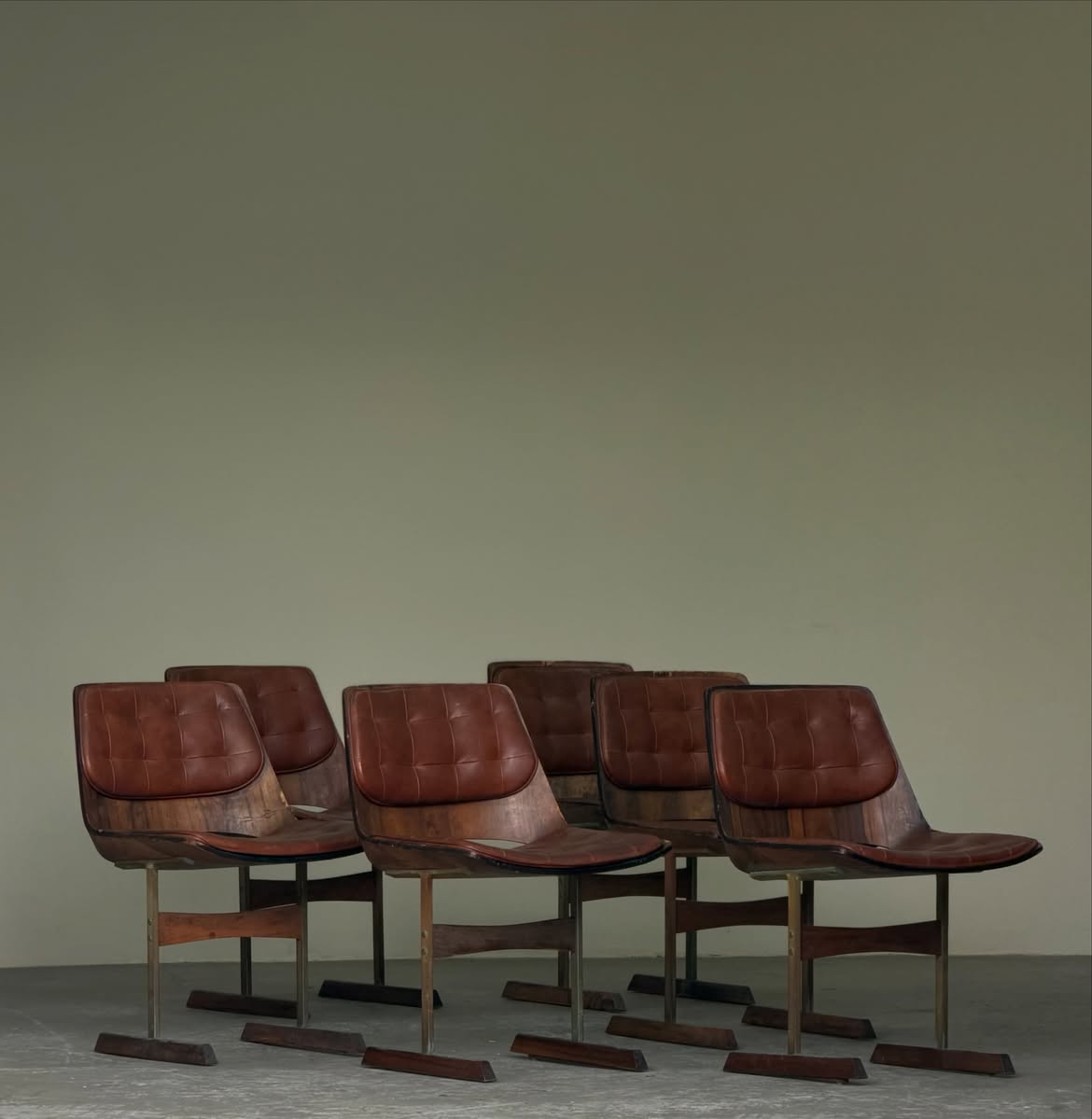 Set of 6 Marina Chairs by Jorge Zalsupin