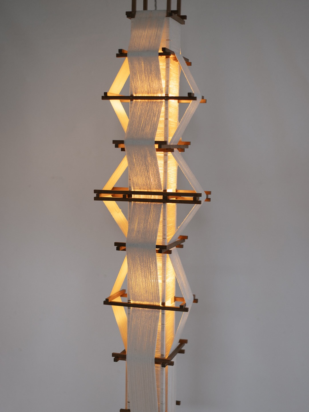 Sapele & Cotton Pendant