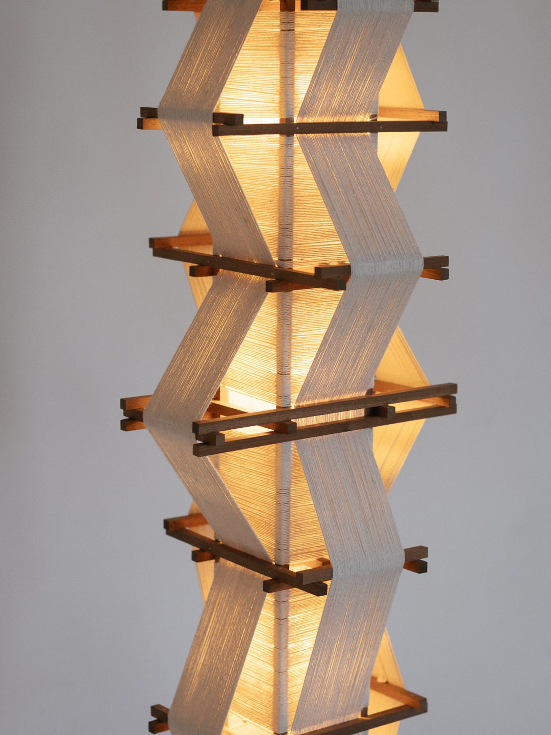 Sapele & Cotton Pendant