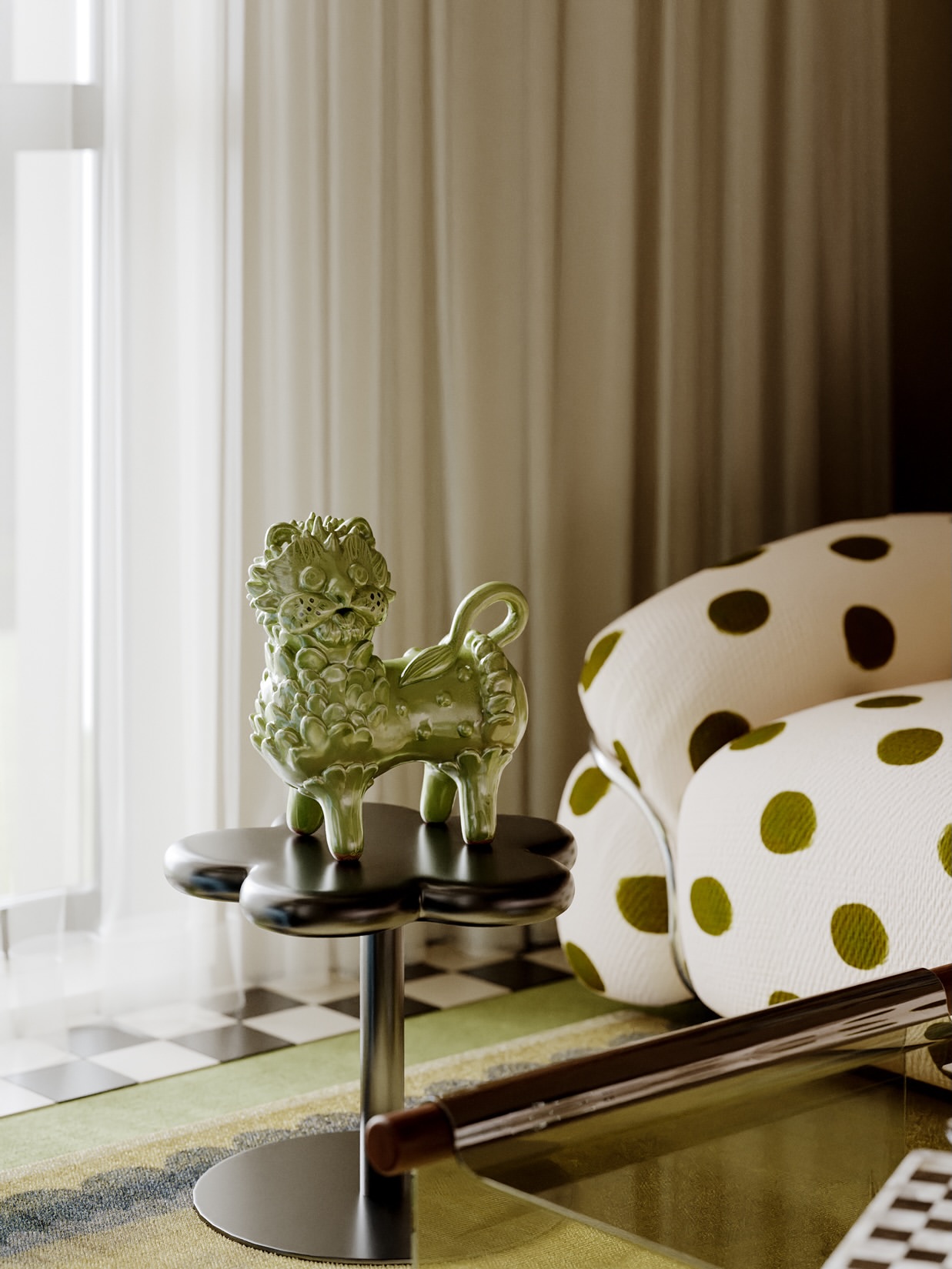 Polka Dot Sofa