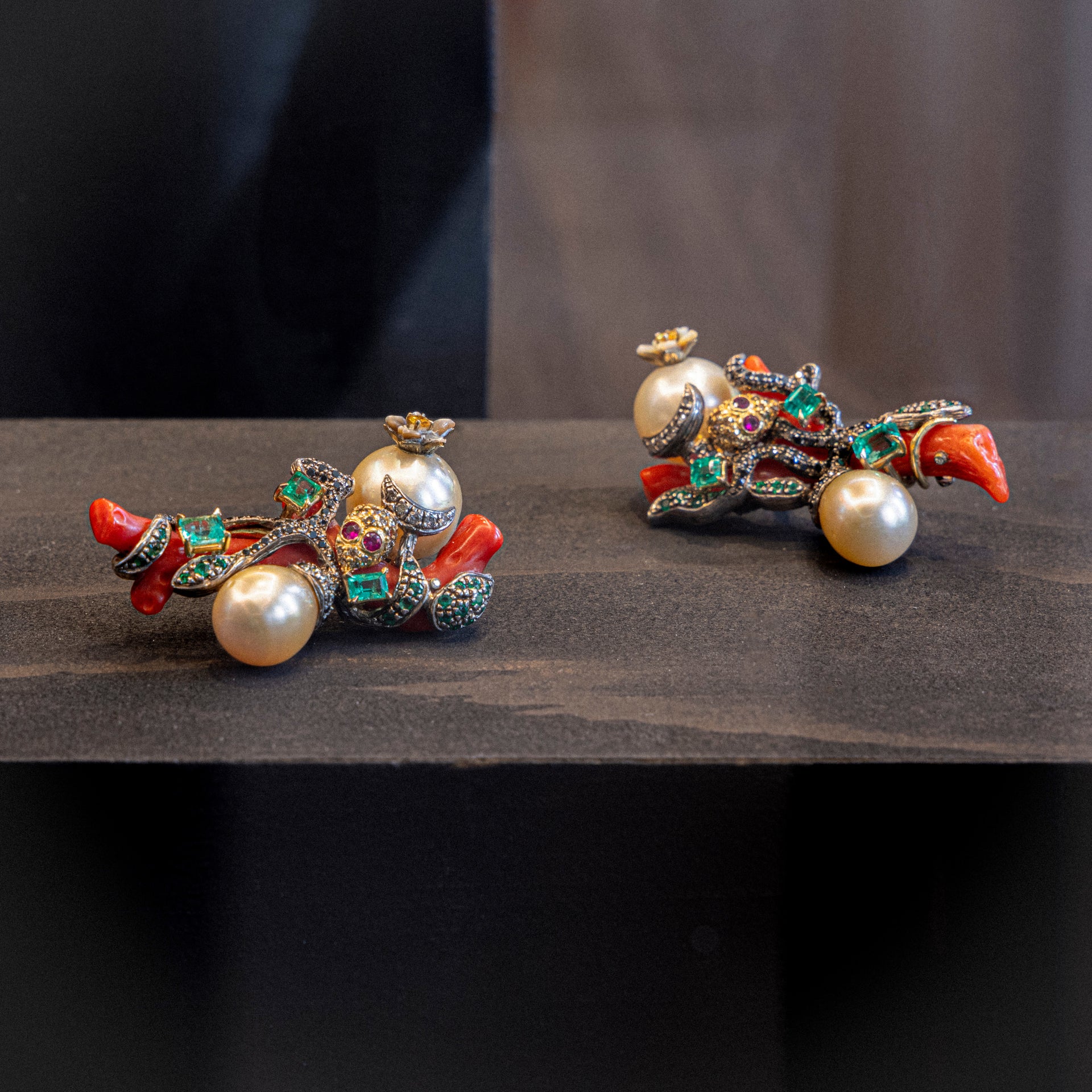 Coral Earrings