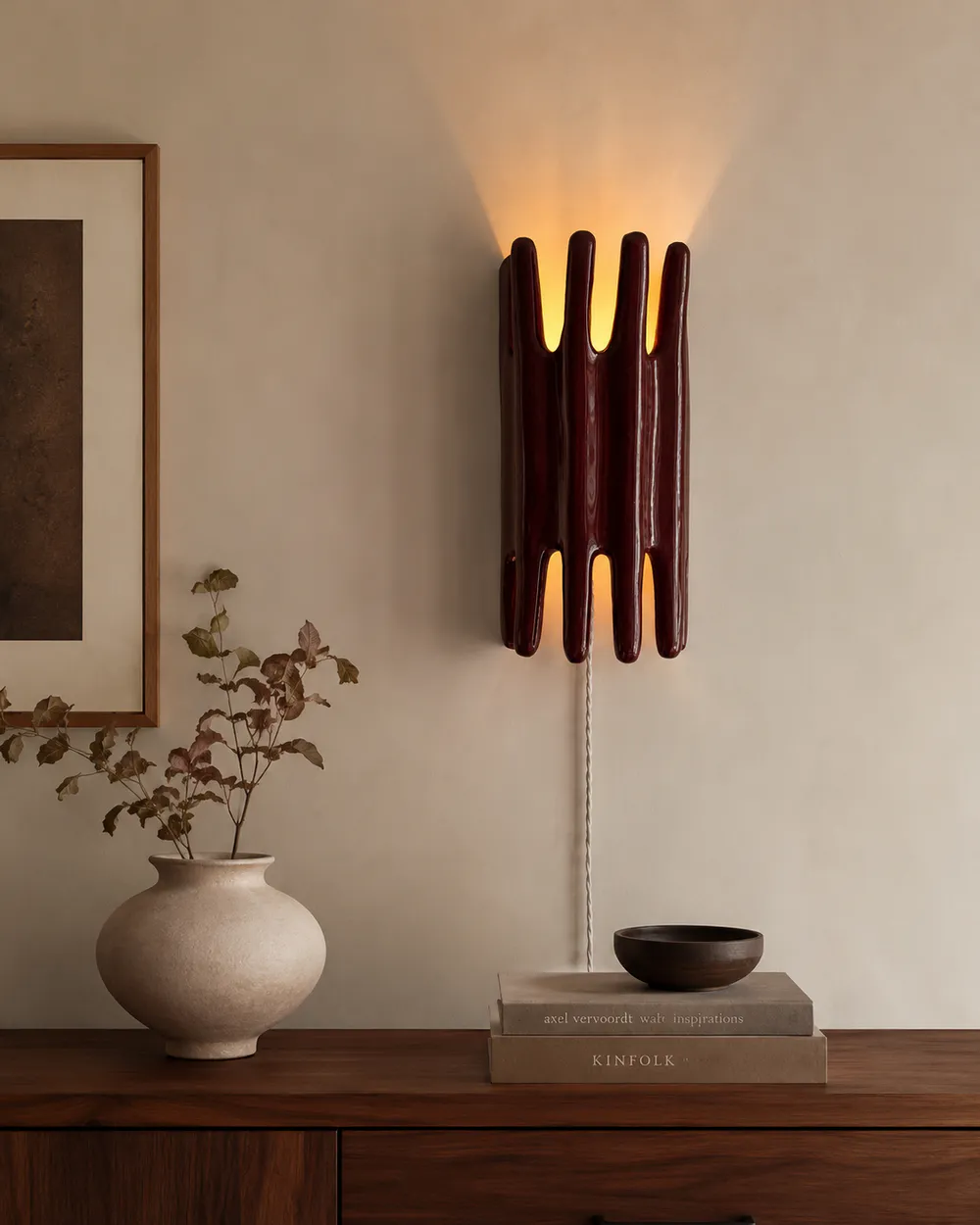 "Fluid Pillars" Organic Sconce