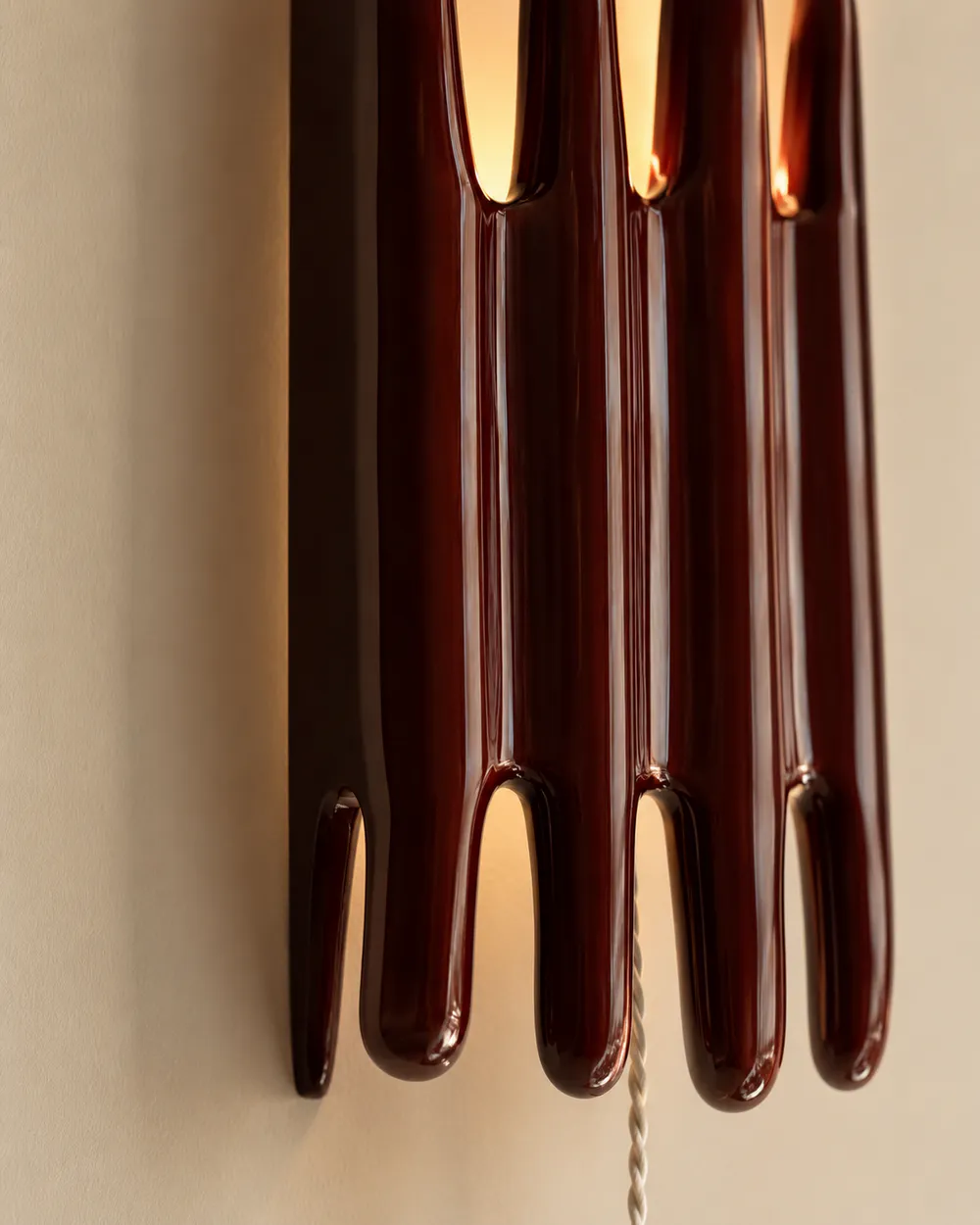 "Fluid Pillars" Organic Sconce