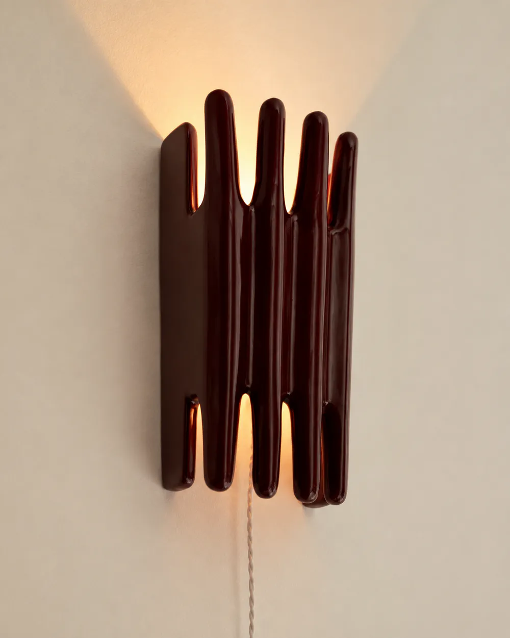 "Fluid Pillars" Organic Sconce