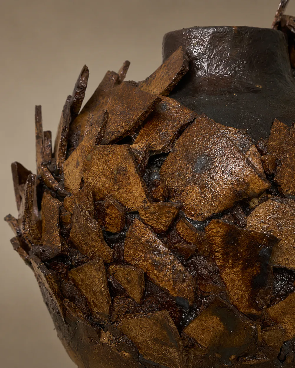 "Fragmented Earth" Sculptural Vase