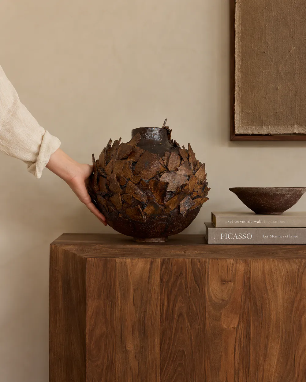 "Fragmented Earth" Sculptural Vase