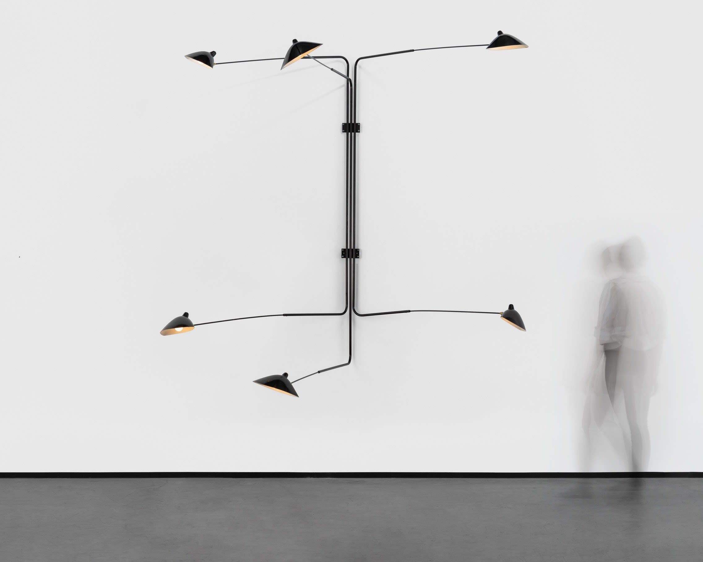 Large Lamp Wall Lamp with 6 Rotating Arms